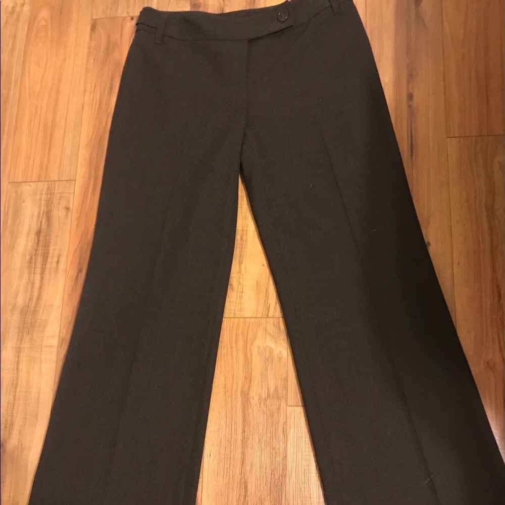 Ann Taylor Brown Wide Leg Dress Pant Sz 2